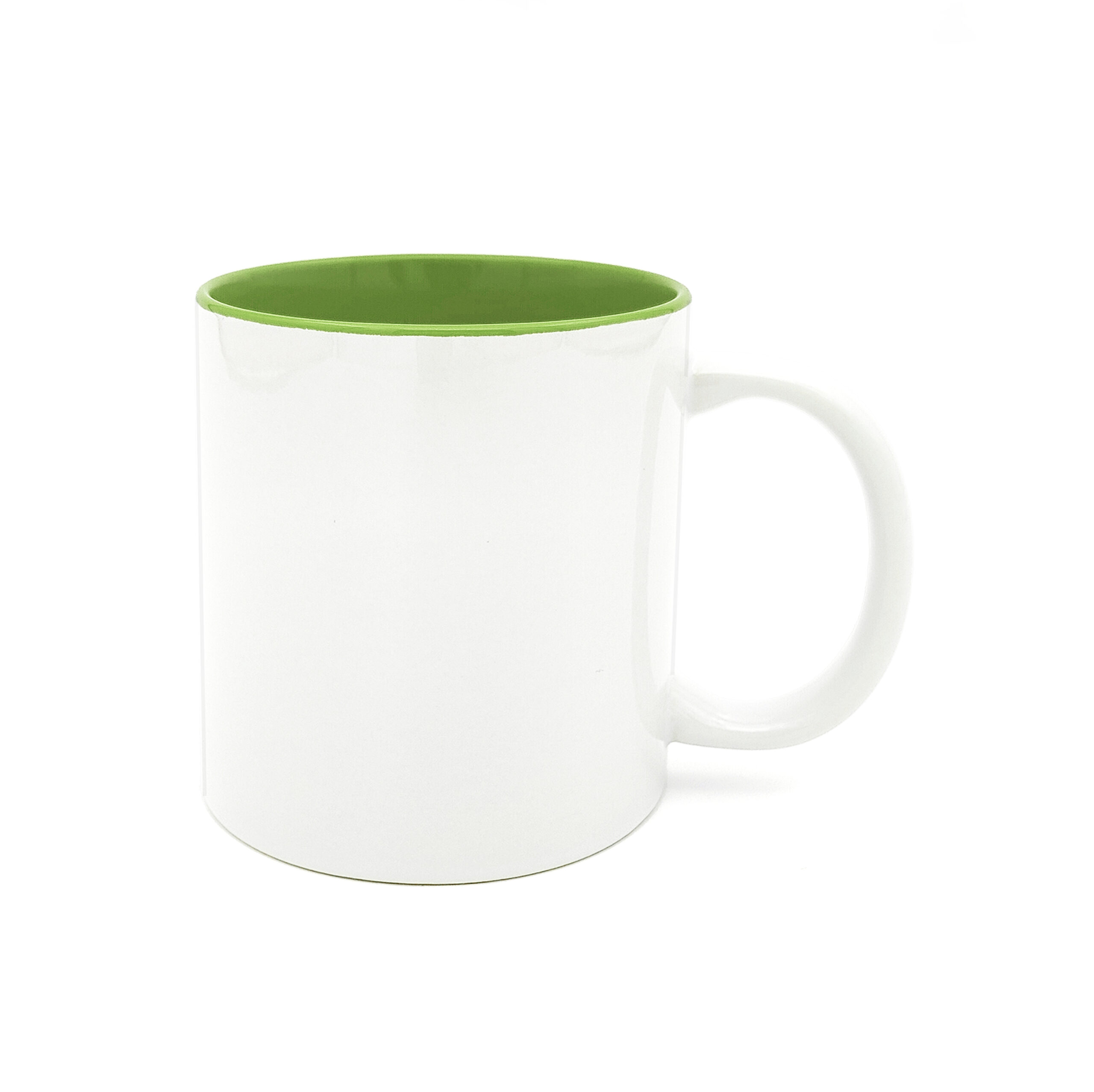 Lichtgroene gekleurde binnenkant met eigen ontwerp bedrukken.